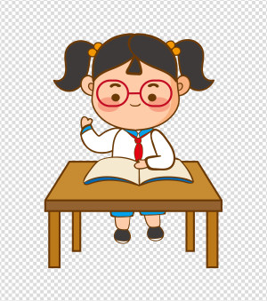 2000x2000px_小清新ppt元素原创校园卡通写作业女孩